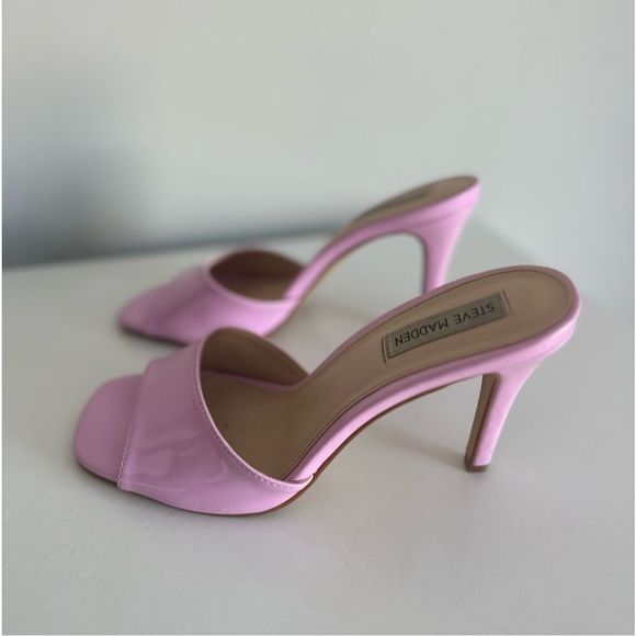 Steve Madden Barbie Pink Patent Leather Heels - Picture 1 of 5